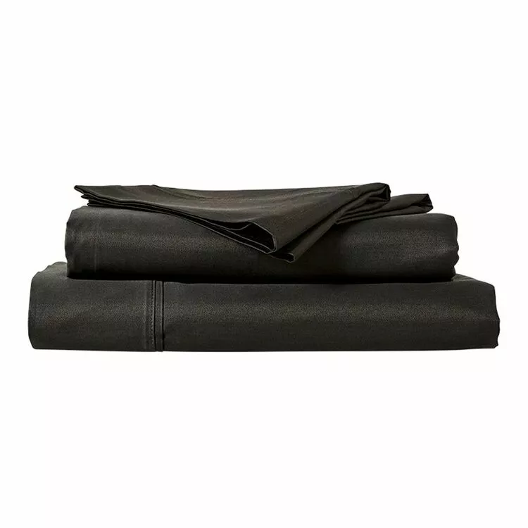 Accessorize 1500 Thread Count Cotton Rich Sheet Set Charcoal 4 Accessorize 1500 Thread Count Cotton Rich Sheet Set Charcoal - Image 2
