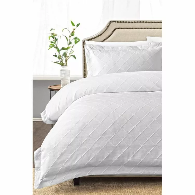 Jane Lamerton Home Acacia Jacquard Quilt Cover Set White 3 Jane Lamerton Home Acacia Jacquard Quilt Cover Set White