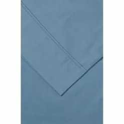 Dri Glo 400 Thread Count Cotton Sateen Sheet Set Blue Fog King Bed