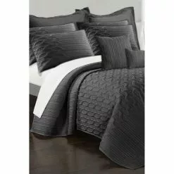 Ramesses Interlaced Vine 9 Piece Comforter Set Charcoal