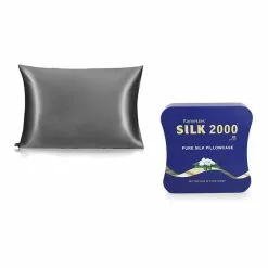 Ramesses Silk Pillowcase Charcoal Standard