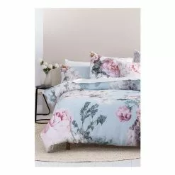 Linen House Audrina Quilt Cover Set Sky