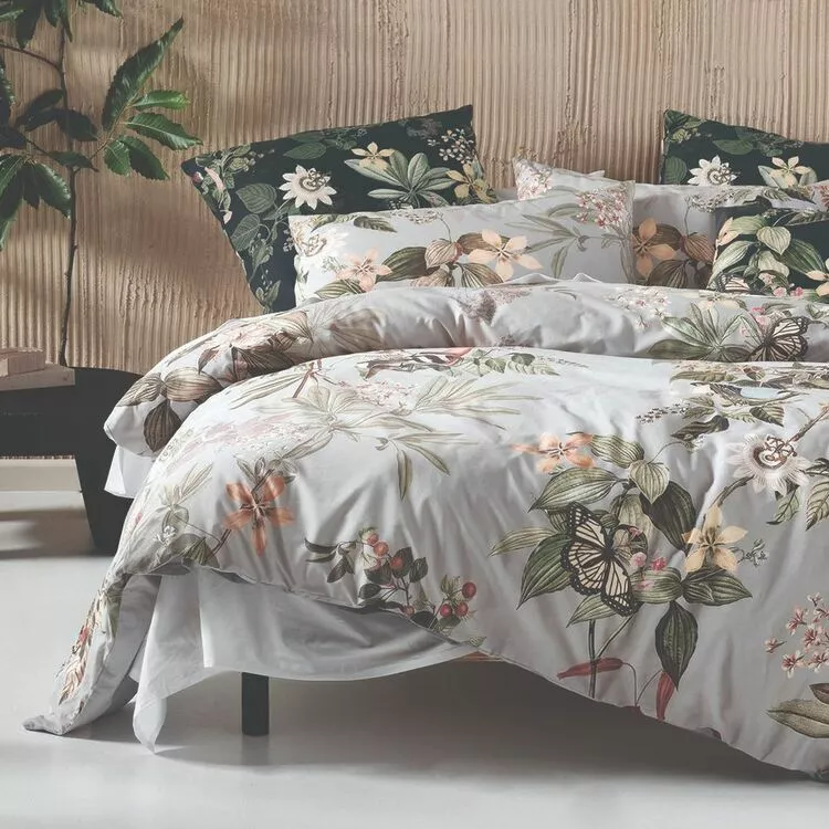 Linen House Bolero Cotton Quilt Cover Set Smoke 3 Linen House Bolero Cotton Quilt Cover Set Smoke