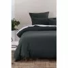 Linen House Providence Waffle Quilt Cover Set Charcoal -Bed Linen store 619110 C 0010 00