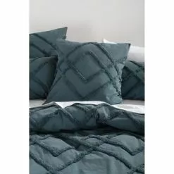 Linen House Wiluna Chenille 65x65cm European Pillowcase Slate European 5 Linen House Wiluna Chenille 65x65cm European Pillowcase Slate European -Bed Linen store 619116 C 0011 15