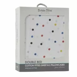 Bubba Blue Galactic Sky 225 Thread Count Cotton Combo Sheet Set Blue