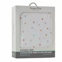 Bubba Blue Rainbow Dreams 225 Thread Count Cotton Combo Sheet Set Pink