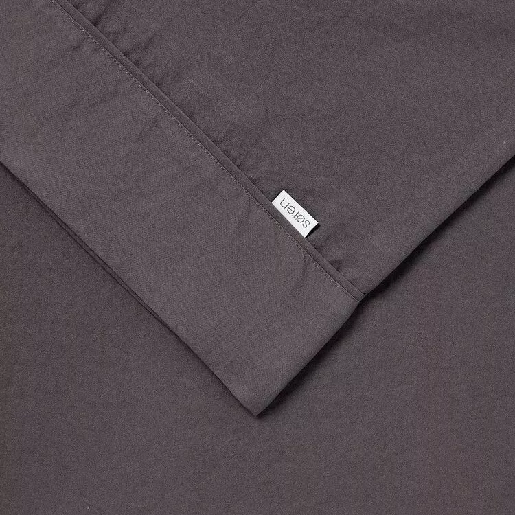Soren Soft Touch Microfibre Sheet Set Charcoal 3 Soren Soft Touch Microfibre Sheet Set Charcoal
