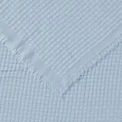 Soren Nikki 130 X 170 Cm Honeycomb Throw Blue