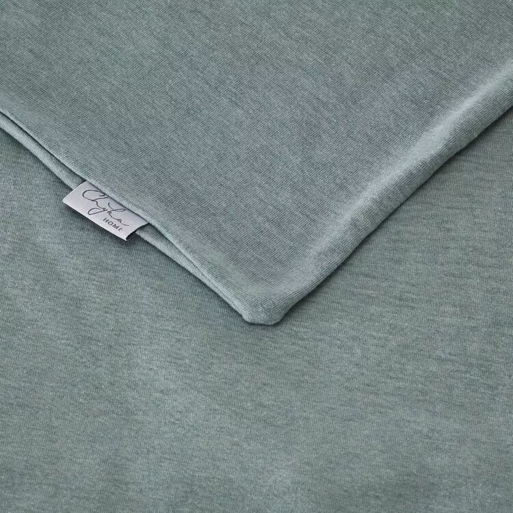 Chyka Home Jersey Sheet Set Denim 3 Chyka Home Jersey Sheet Set Denim