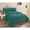 Ramesses Teddy Fleece Comforter Set King Bed Alpine Green King -Bed Linen store 629179 C 0310 10