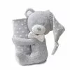 Bubba Blue BB Bear Soft Cuddle 2 Pc Gift Set 75 X 100 Grey -Bed Linen store 629288 C 0020 00