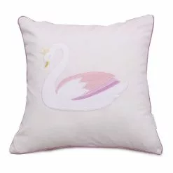Bubba Blue Swan Princess Sheet Set Cushion 40x40cm Pink 40 X 40 Cm