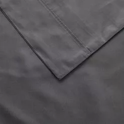 Dri Glo 1500 Thread Count Cotton Rich Sheet Set King Bed Grey King