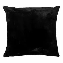 Soren Nevada Faux Fur Cushion 50x50cm Black