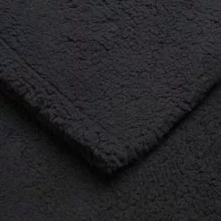 Soren Teddy Fleece Throw 130 X 170 Cm Midnight 130 X 170 Cm