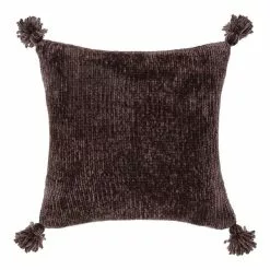 Linen House Hara Cushion 45x45cm Espresso 45 X 45 Cm