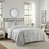 Laura Ashley Venetia Grey Coverlet 220 X 240 Grey 220 X 240 Cm -Bed Linen store 642173 C 0020 00