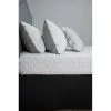 Ardor Plain Dyed Quilted Valance Black -Bed Linen store BP372089004 black