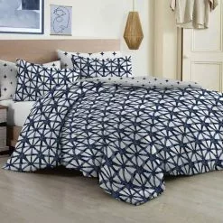 Polo Trellis Cotton Percale Quilt Cover Set Multicoloured