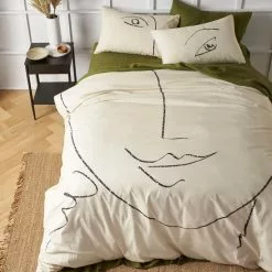 Accessorize Matisse Washed Cotton Quilt Cover Set Natural