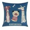 Happy Kids Puppy Club Filled Cushion 40x40cm Multicoloured 40 X 40 Cm -Bed Linen store BP626524001 multi msc