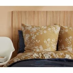 Kas Mika Cotton European Pillowcase Ochre European