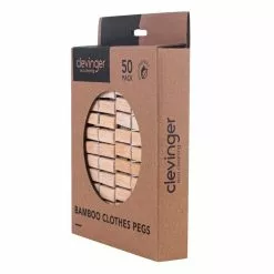 Clevinger Bamboo Pegs - 50 Pack 8 Clevinger Bamboo Pegs - 50 Pack -Bed Linen store BP634196 nc 2