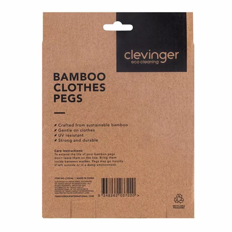 Clevinger Bamboo Pegs - 50 Pack 4 Clevinger Bamboo Pegs - 50 Pack - Image 2