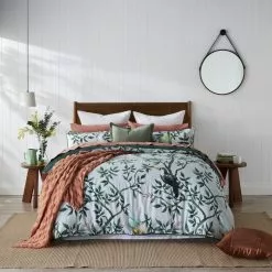 Shaynna Blaze Avery Cotton Sateen Quilt Cover Set Green