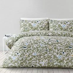 Soren Camou Cotton Quilt Cover Set Multicoloured