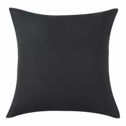 Elysian Capitol Jacquard European Pillowcase Pair Black European