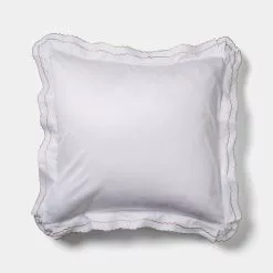 Chyka Home Chyka Sweetheart 300 Thread Count Cotton Sateen European Pillowcase Pair Pink European