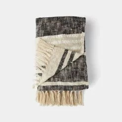 Shaynna Blaze Bo Throw 130 X 170 Cm Black 130 X 170 Cm 5 Shaynna Blaze Bo Throw 130 X 170 Cm Black 130 X 170 Cm -Bed Linen store BP640072001 black