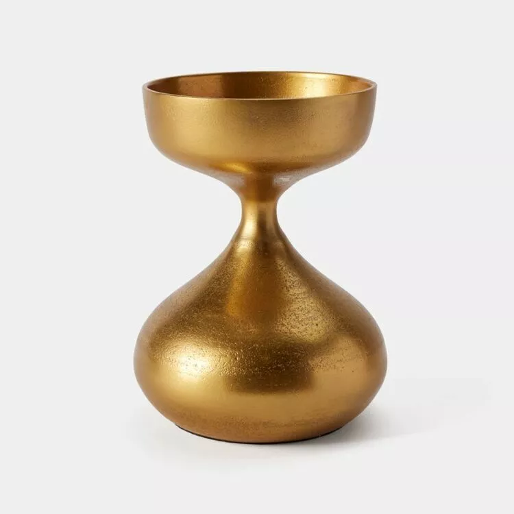 Soren Mida Large Gold Candlestick 4 Soren Mida Large Gold Candlestick - Image 2