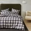 Warwick Home Chirala Quilt Cover Set Charcoal