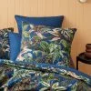 Warwick Home Zanzibar European Pillowcase Navy European -Bed Linen store BP642132001 navy