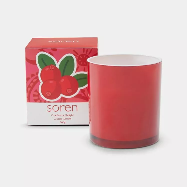 Soren Cranberry Delight Candle 360 G 3 Soren Cranberry Delight Candle 360 G