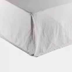 Chyka Home 300 TC Washed Cotton Percale Valance Grey