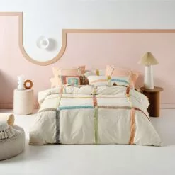 Linen House Arezzo Chenille Quilt Cover Set Multicoloured