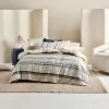 Linen House Withington Cotton Quilt Cover Set Blue -Bed Linen store BP643576001 blue