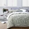 Gainsborough Leafy Shadow Quilt Cover Set Cucumber -Bed Linen store BP644892001 cucumber