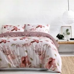 Gainsborough Suzanne Quilt Cover Set Pink