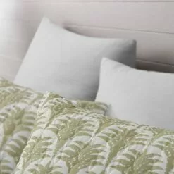 Dri Glo Ilika Quilted Quilt Cover Set Sage