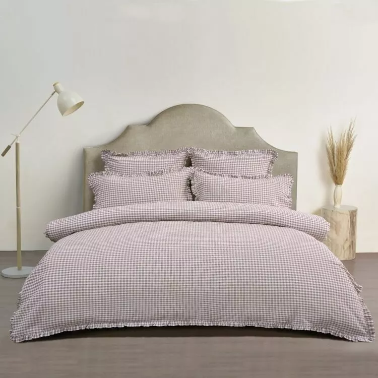 Chyka Home Laze Woven European Pillowcase Maroon European 3 Chyka Home Laze Woven European Pillowcase Maroon European