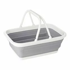 Seymours Collapse-A Basket With Handles Grey -Bed Linen store SP 564847
