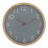 Amalfi Riley Wall Clock Natural/Grey 32.5x32.5cm -Bed Linen store SP 613912
