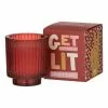 Emporium Get-Lit Scented Candle 9 X 10 Cm Cherry -Bed Linen store SP 633649