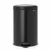 Brabantia Pedal Bin NewICON 20L Matt Black -Bed Linen store SP 636943