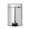 Brabantia Pedal Bin NewICON 5L FPP Matte Steel -Bed Linen store SP 636949
